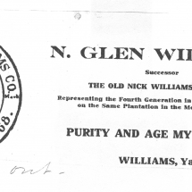 Glen Williams Distillery Ad