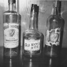 Old Nick Wiskey Distillery Bottles
