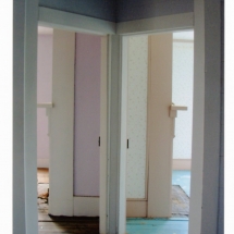 Angled doorway to upstairs bedrooms, Nissen House, March 17, 2006