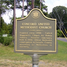 Concord United Methodist Church Marker