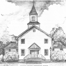 Concord United Methodist Church, established 1777. Artist - Patty Bailey Sheets