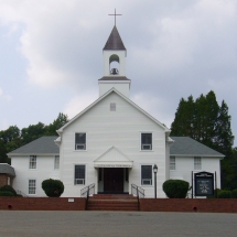 Concord United Methodist Church, front view, 2006