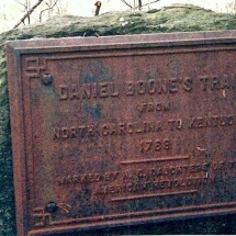 Daniel Boone Trail Marker. Shallow Ford Walk. 1992