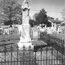 Laugenour Grave Monument. Lewisville Baptist Church