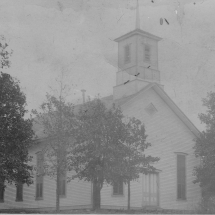 Lewisville Baptist Church, first building 1881