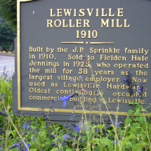 Lewisville Roller Mill Marker