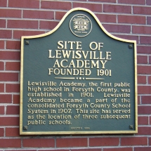 Lewisville School Marker, erected 1998