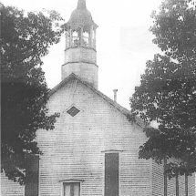 Lewisville United Methodist Church, first building 1881