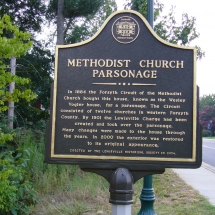 Methodist Church Parsonage Marker