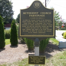Methodist Church Parsonage Marker and Post Plaque