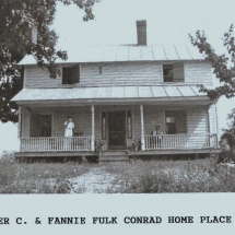 Omer C. and Fannie Fulk Conrad Home Place in 1934. Built mid-1850s
