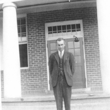 Principal Sidney A. Winslow served many years in the second Lewisville School building