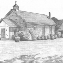 Shiloh Lutheran Church, Established 1777. Artist - Patty Bailey Sheets
