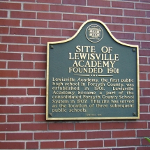 Site of Lewisville Academy Marker
