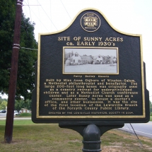 Sunny Acres Historical Marker, Oaks at Lewisville Shopping Center, 2006