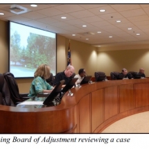 Zoning Board of Adjustment Meeting. Photo from Town of Lewisville Comprehensive Plan 2015. Used by permission from the Town of Lewisville