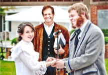 Reenactment of wedding of Lewisville Founder, Lewis Laugenour and Mary Nissen, copyright Deb Phillips Mktg 12